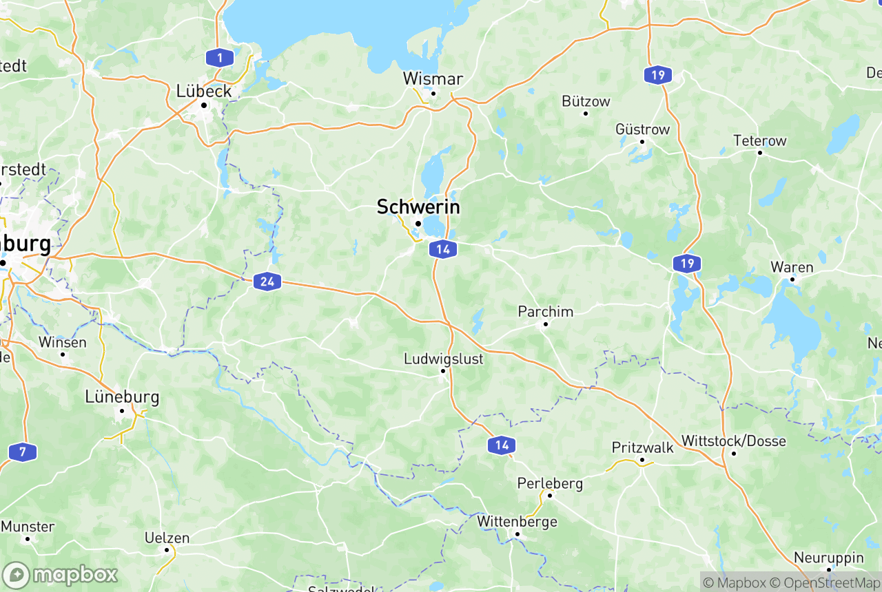 Karte von der Region und Umgebung mit den betreuten Orten